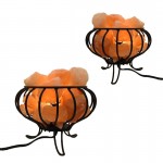 Salt Lamp Basket with Chunks 6'' ( 2 Pcs ) Special